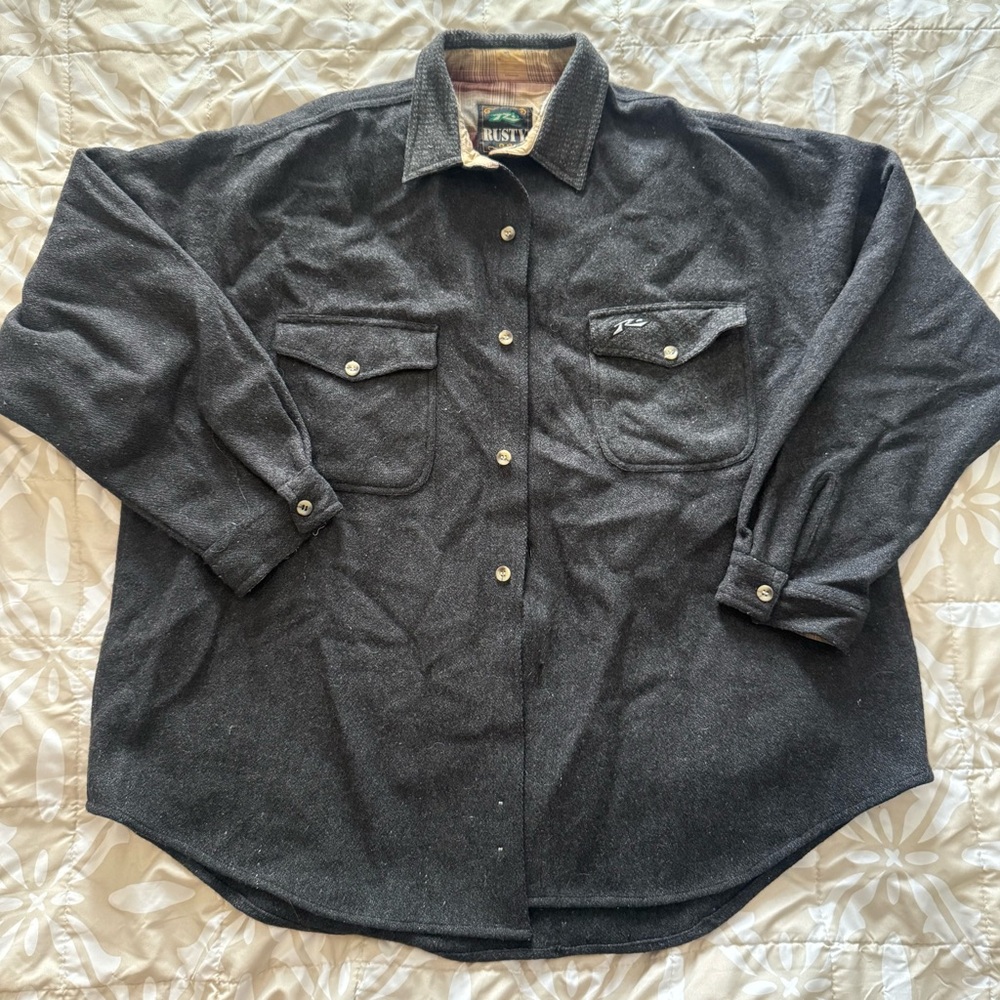Rusty Surfboards Vintage Wool Blend Jacket Men's large